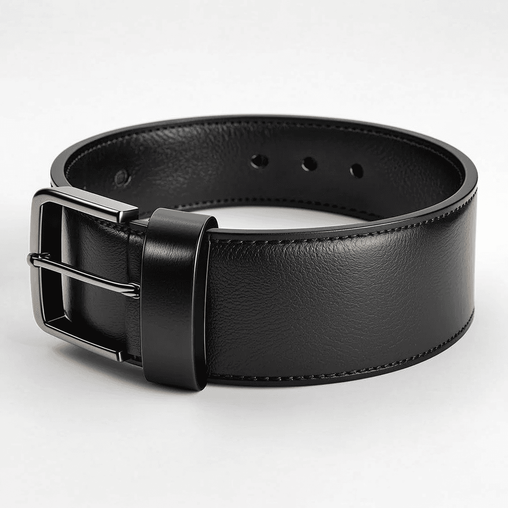 Leather Belt Black S